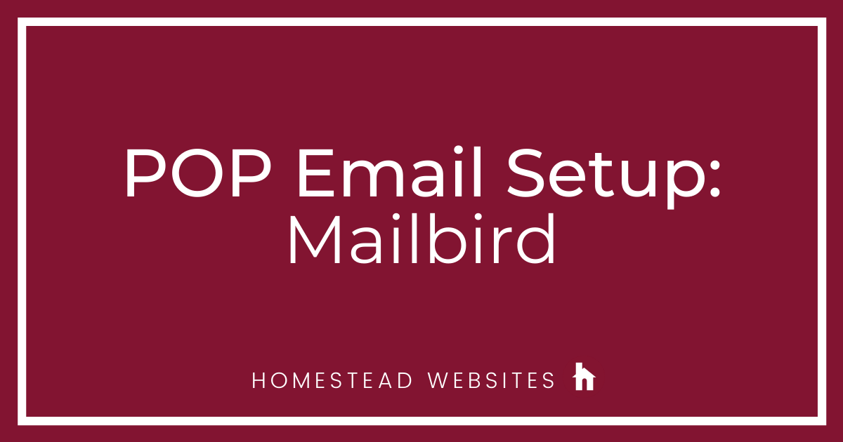 POP Email Setup: Mailbird