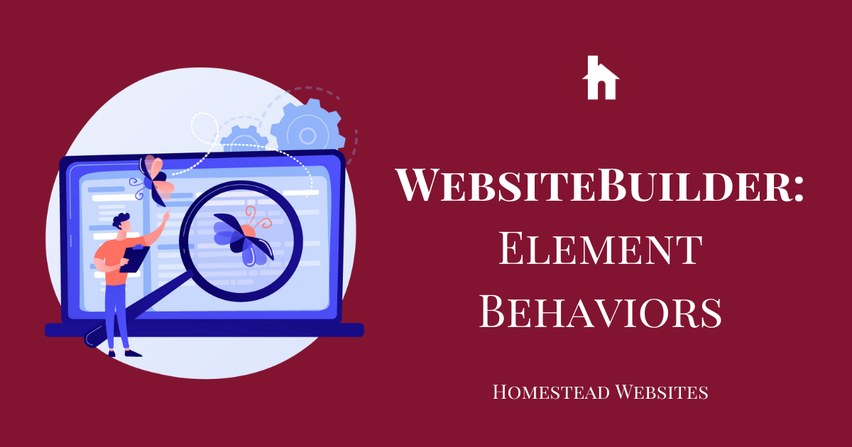 WebsiteBuilder: Element Behaviors