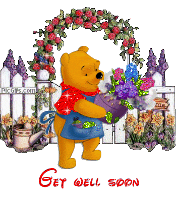 Image result for winnie the pooh get well gif