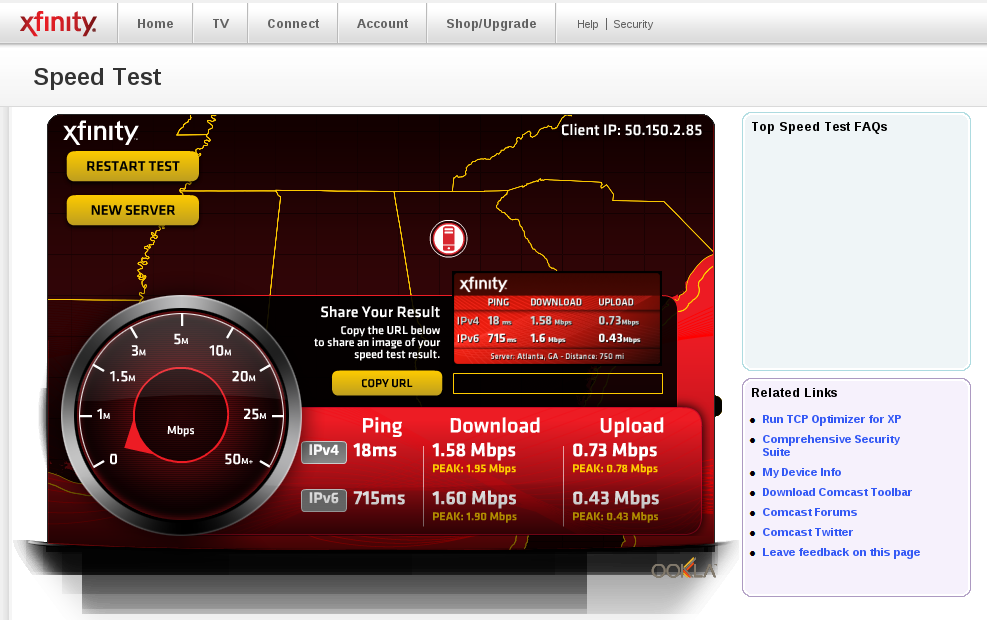 ‎Low Throughput Comcast Business Support Community
