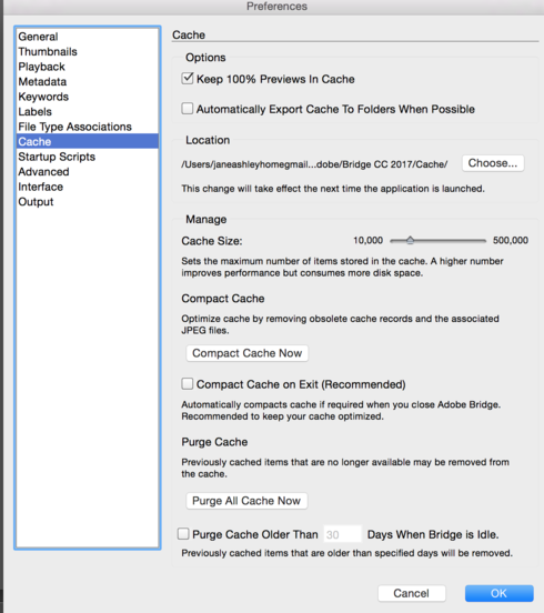 Bridge Delete Cache In The Bridge Stops Collections From Working Adobe Photoshop Family