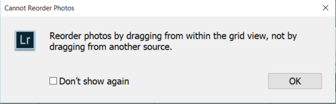Lightroom After An Unsuccessful Drag Of An Image Dragging Is No Longer Possible Adobe Photoshop Family