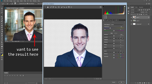Photoshop Camera Raw Adjustments In Context Of Other Layers Adobe Photoshop Family