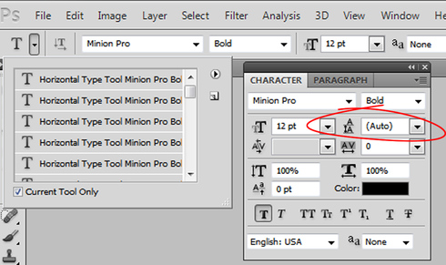 Photoshop Cs5 Scrubby Zoom Stopped Working With Character Leading Adobe Photoshop Family