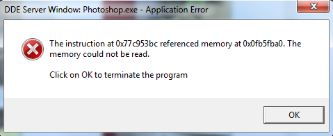 adobe photoshop cs2 not responding