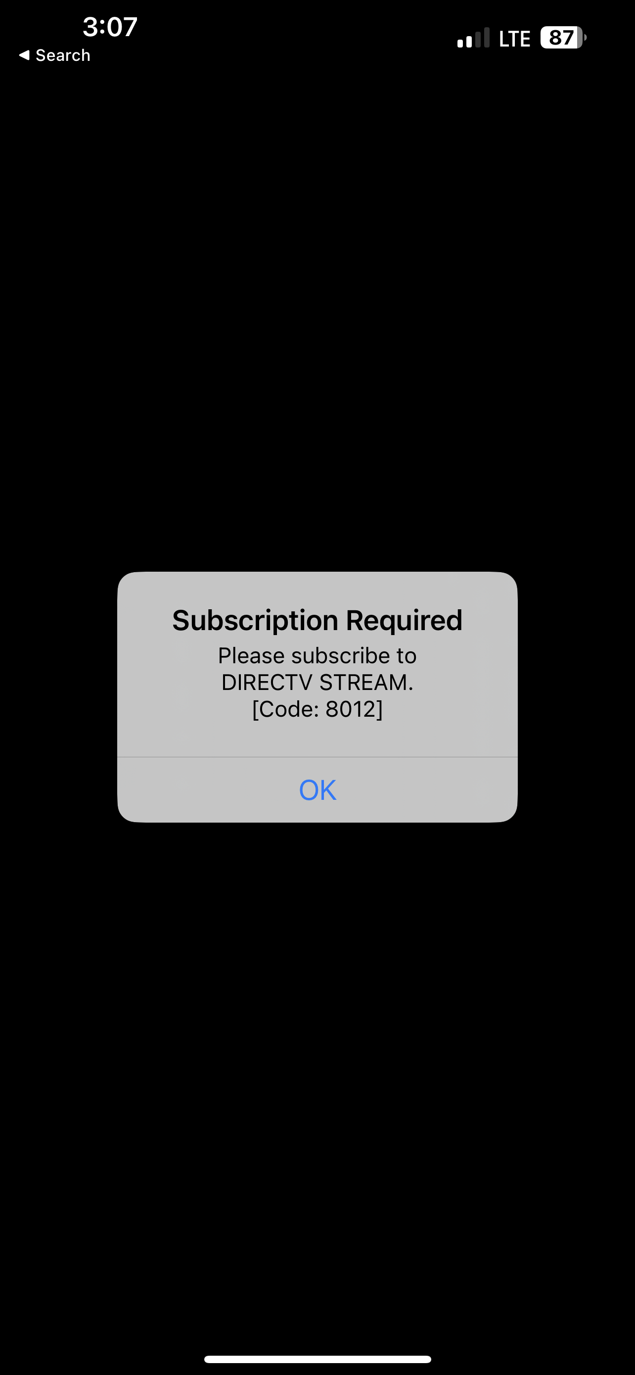 ‎New DTV Stream Subscriber Error Code 8012 DIRECTV Community Forums