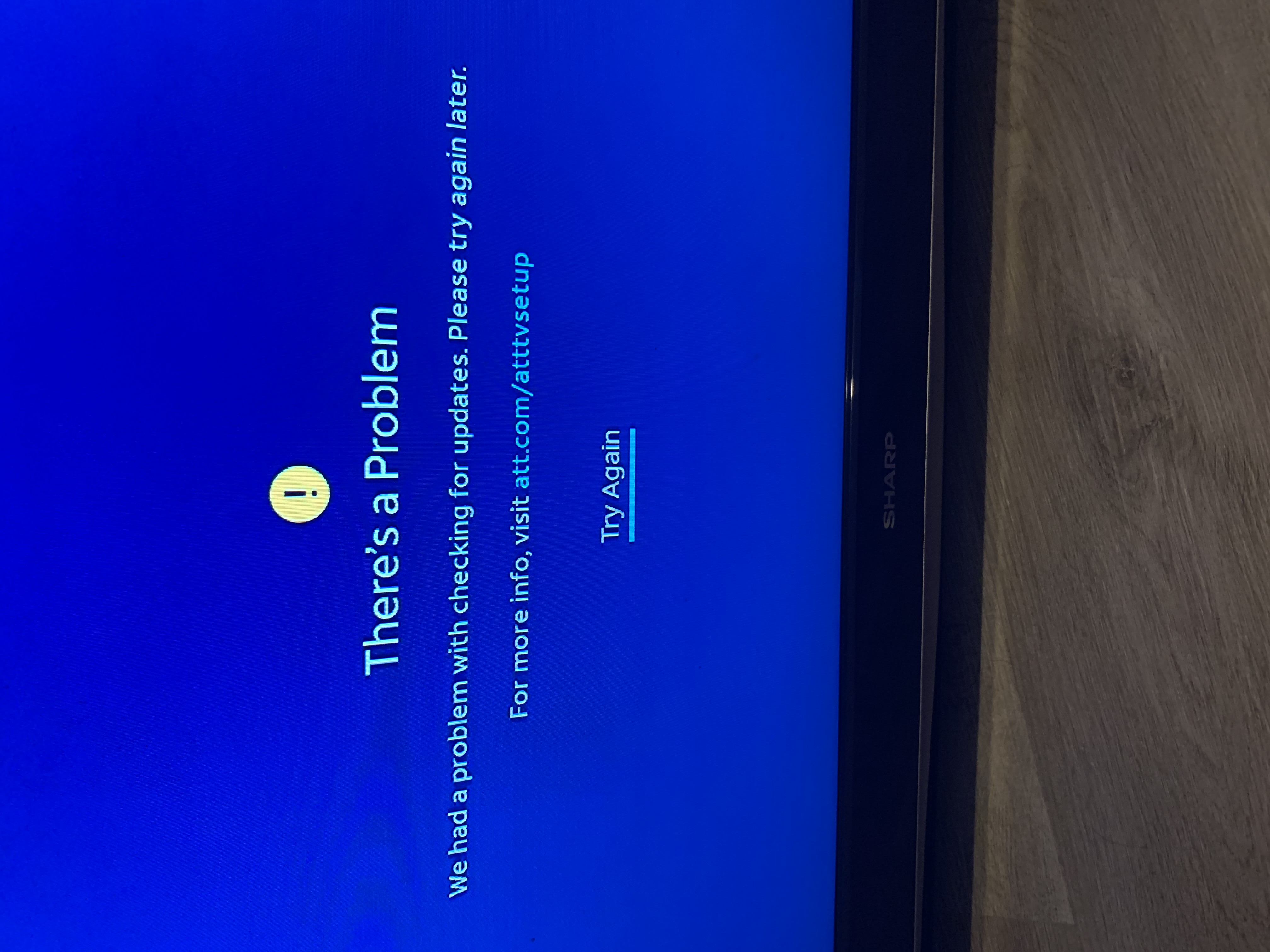 ‎Problem checking for updates 80003001 DIRECTV Community Forums