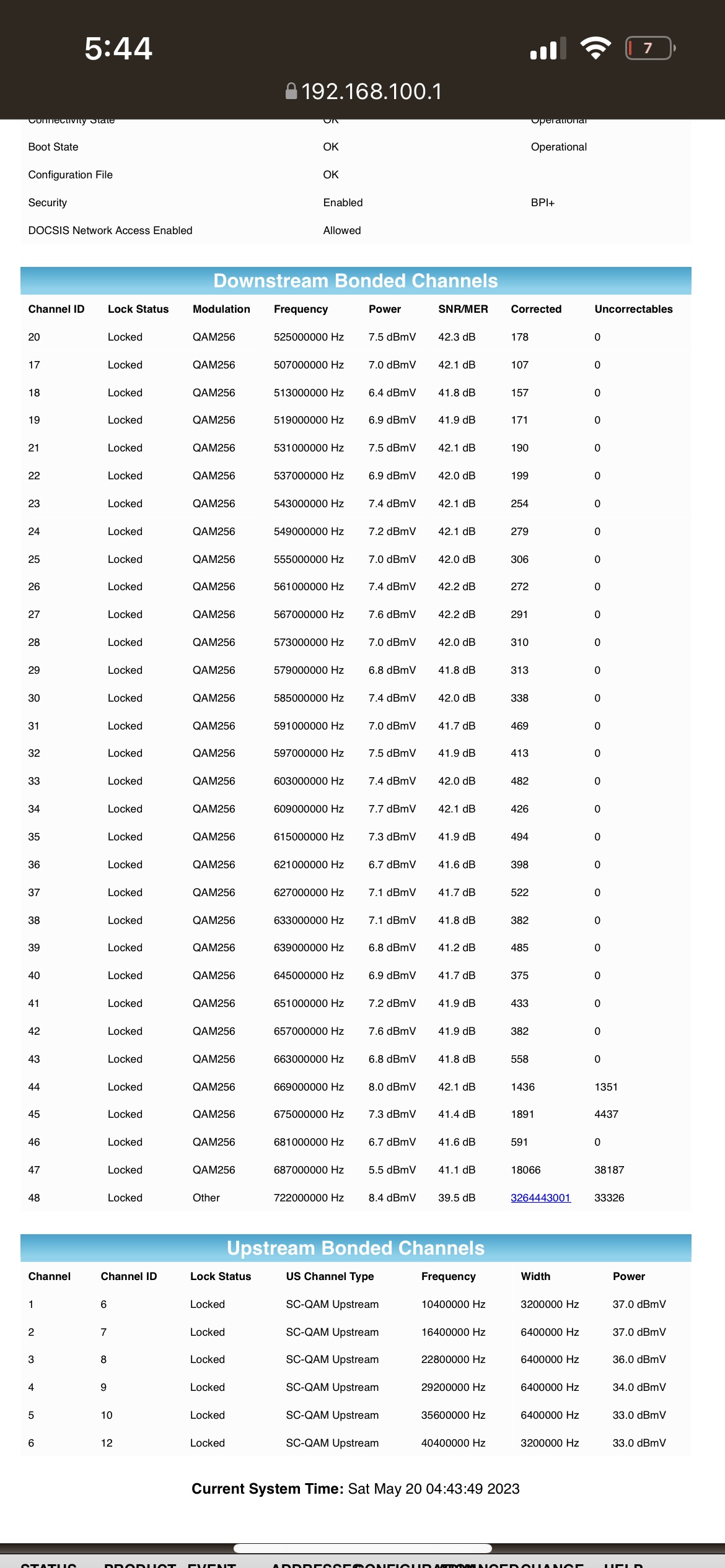 ‎Arris SB8200 Disconnect Logs Xfinity Community Forum