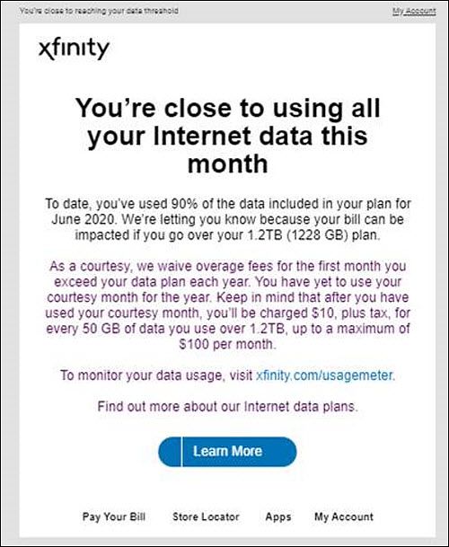 Answered Comcast S Terabyte Internet Data Usage Plan Xfinity Community Forum