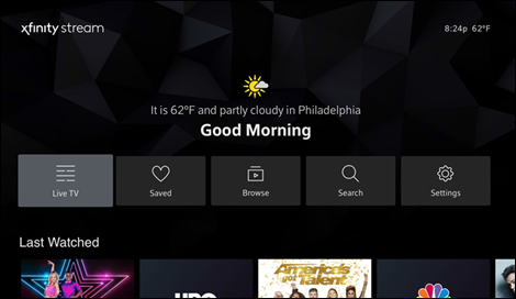 Xfinity tv app