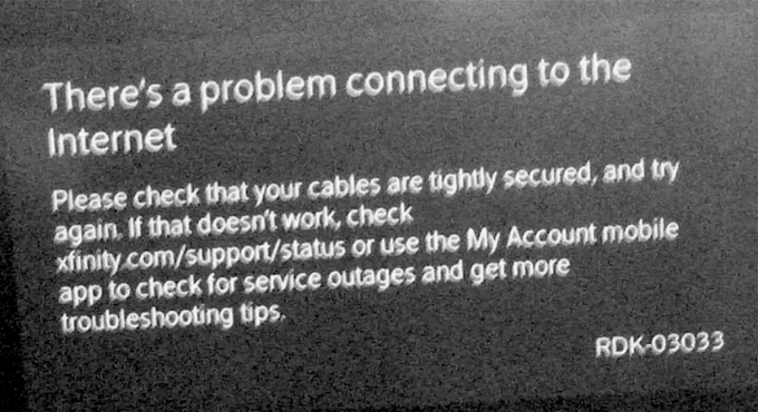 Xfinity DVR Power Problems