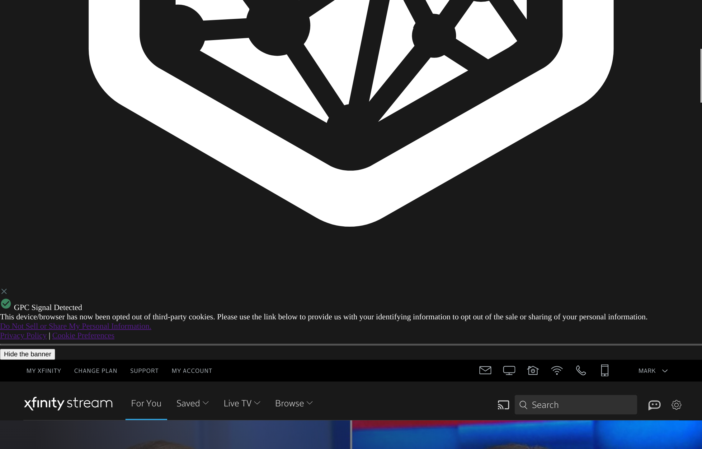 Xfinity Device Signal Sample how do I remove GPC Signal Detected from my Xfinity Stream app ...