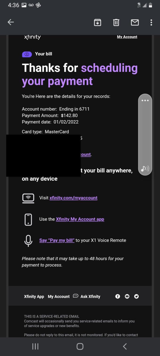  Payment Arrangement Xfinity Community Forum