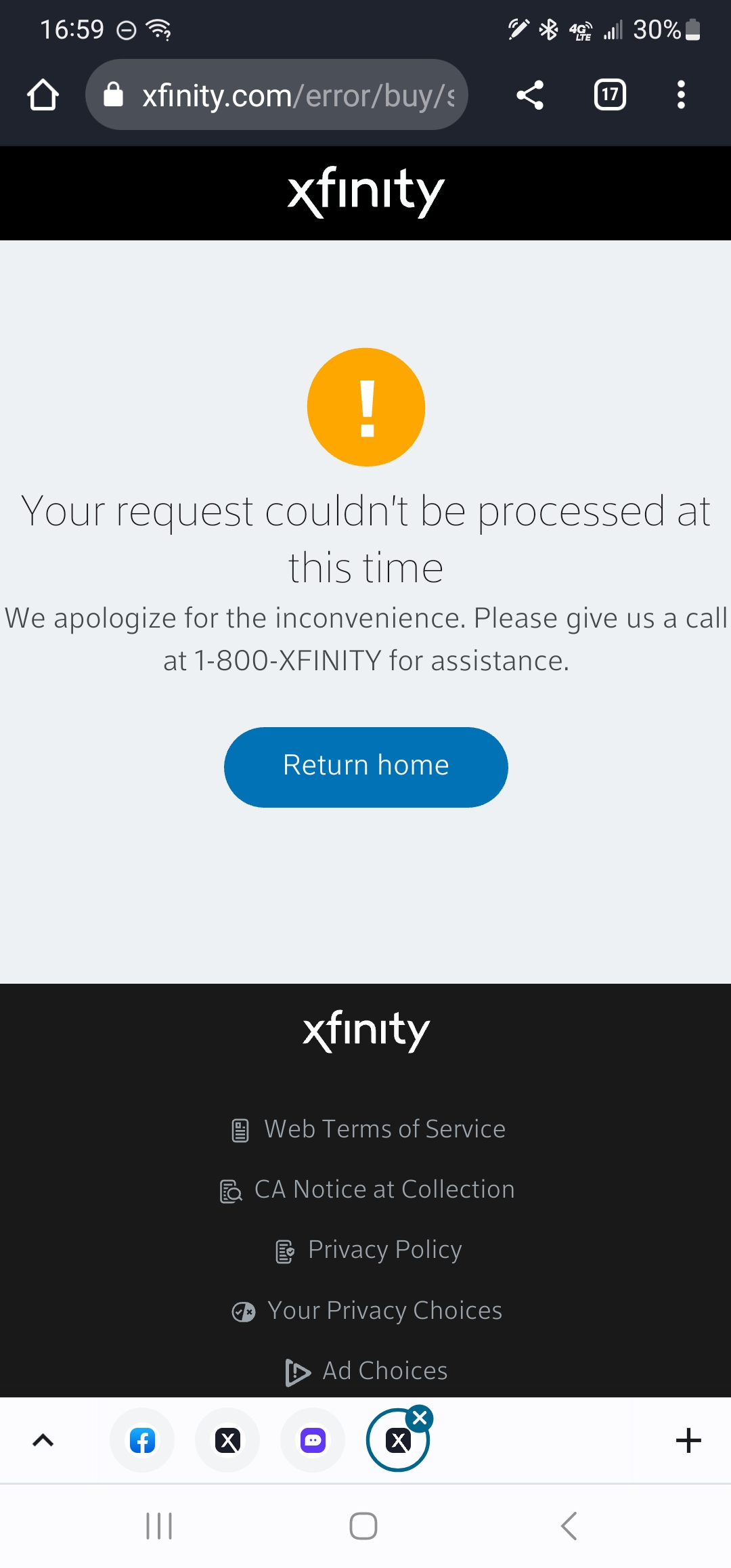 ‎ACP program application link broken. Xfinity Community Forum