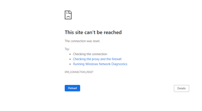 Internet Connection Required, Error