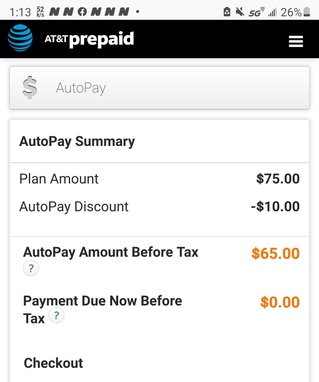 ‎I lost the 25 autopay discount on my 75 Unlimited Plus plan AT&T