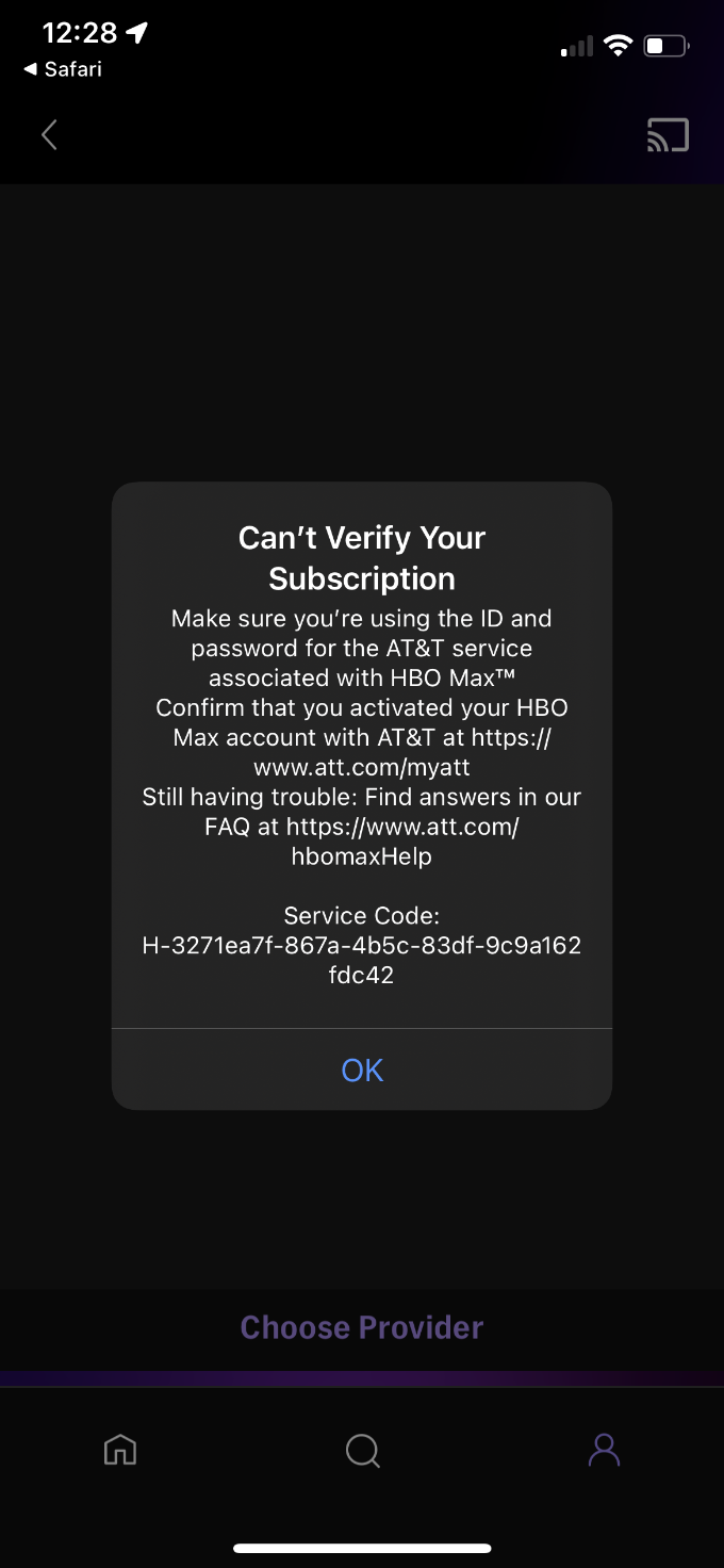 HBO max subscription expired AT&amp;T Community Forums