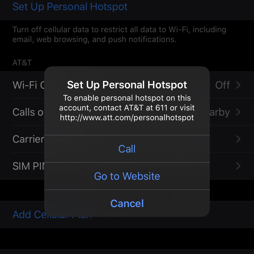 ‎Setting up the Hot spot on my phone. AT&T Community Forums