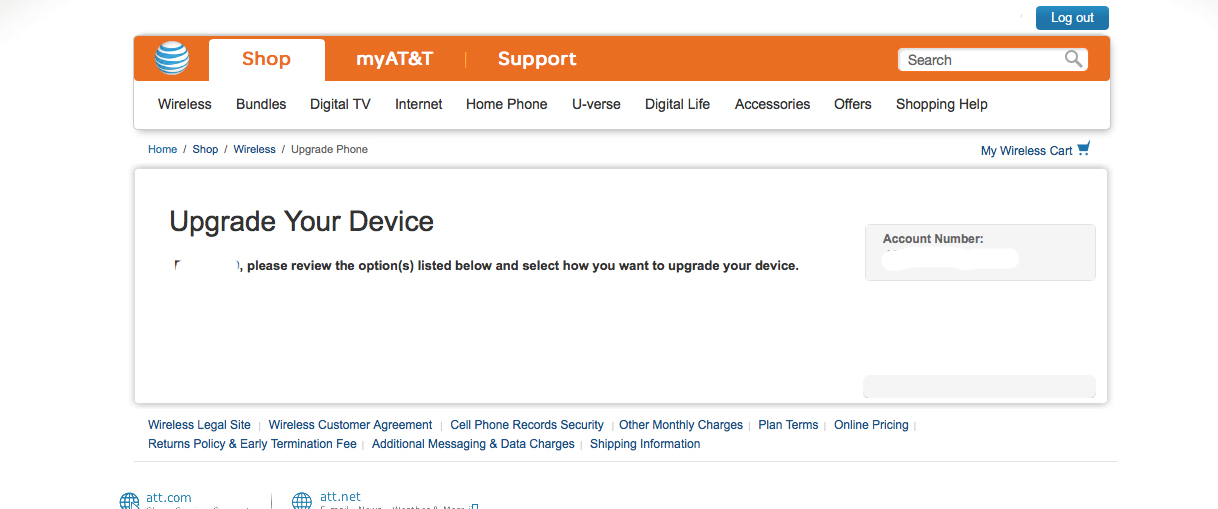 ‎Can't see upgrade information AT&T Community Forums