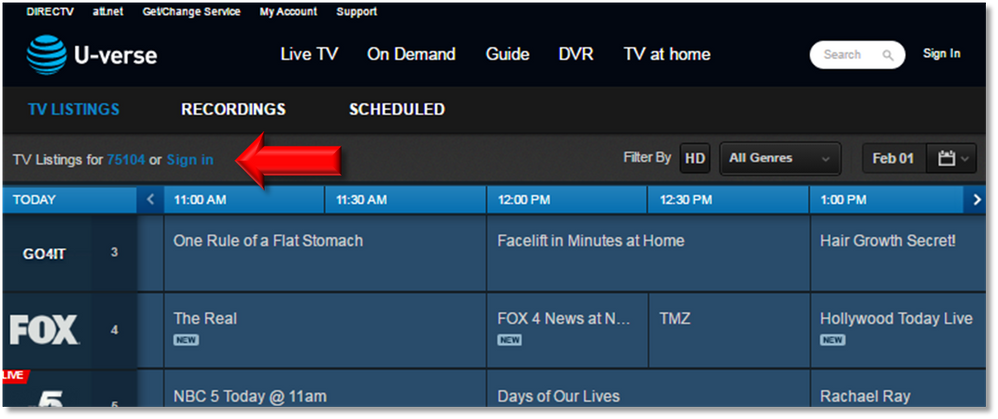 Channel Guide And U Verse Lineup At T Community Forums