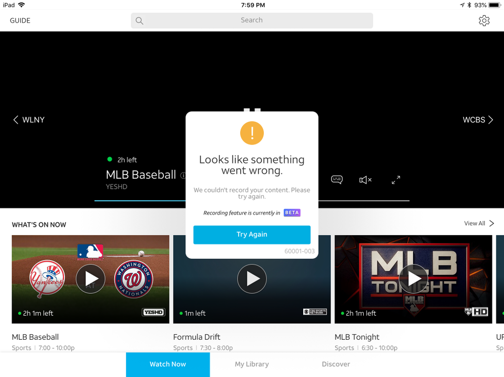 DIRECTV NOW DVR Not Recording AT&T Community Forums