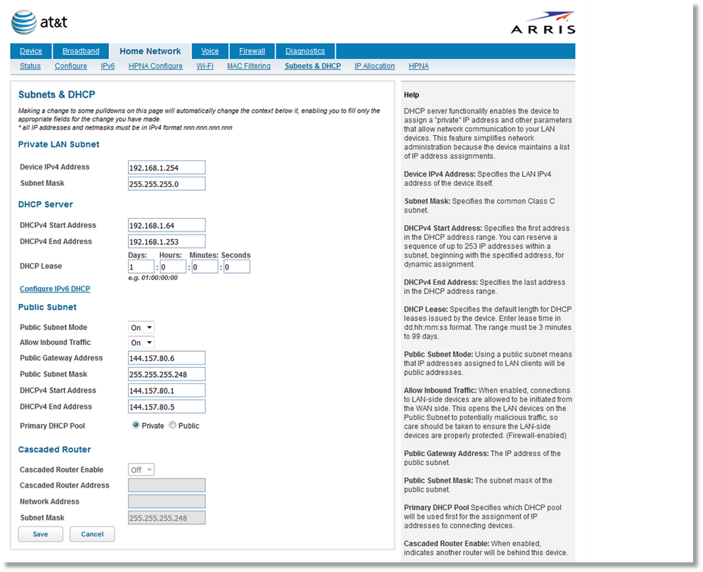 How do I setup an AT&T Internet Static IP?  AT&T Community Forums