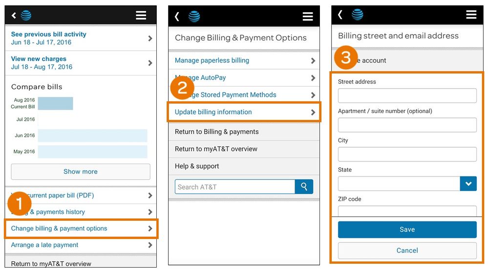 ‎How to Change your Billing Address using the myAT&T app AT&T