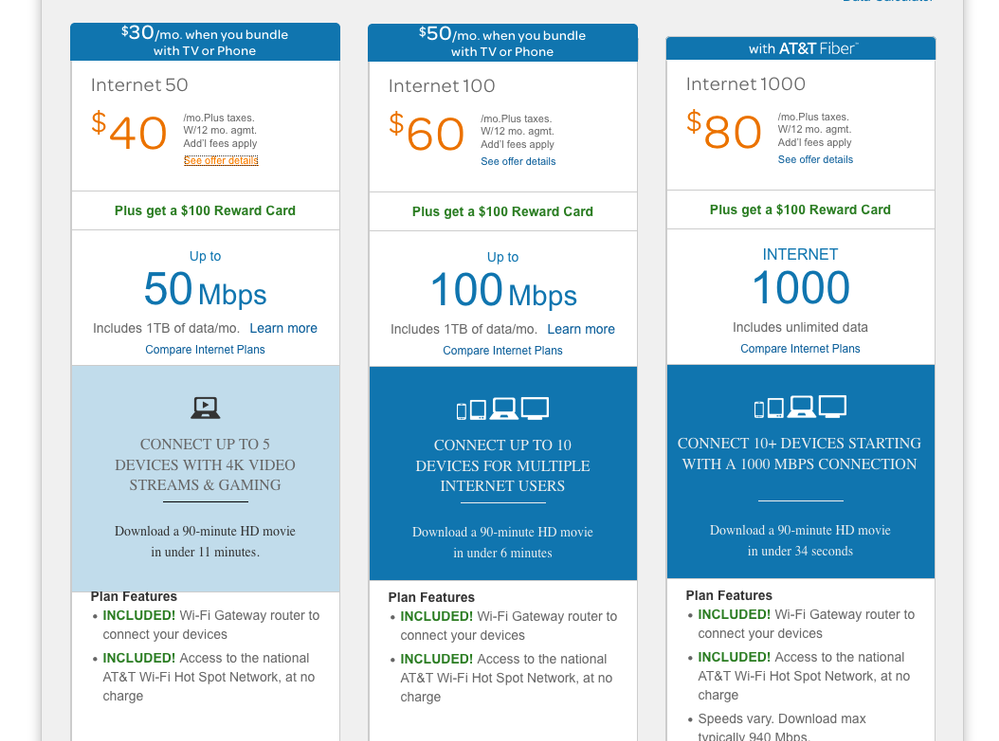 at-t-internet-100-plan-35-plan-offers-unlimited-data-at-100-mbps