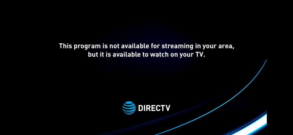  Program Not Available At Your Location DIRECTV Community Forums