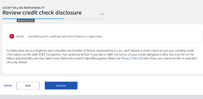 Why does Wireless have secure way to do credit check but Internet does