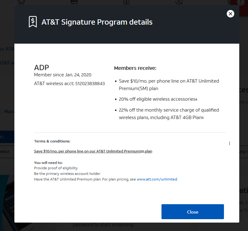 ‎Signature Program Elite vs Premium AT&T Community Forums