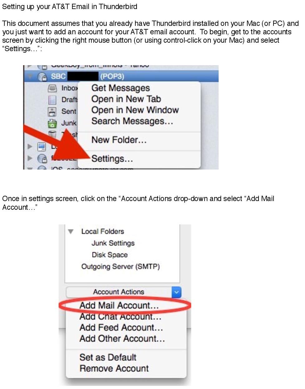  How Do I Set Up My AT T Email In Thunderbird AT T Community Forums