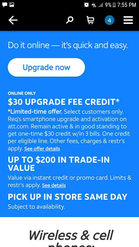 At&t new line sales promo code