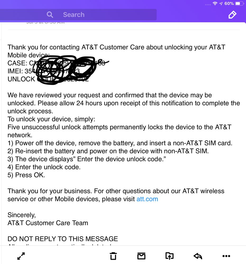 Att Won T Unlock My Phone At T Community Forums