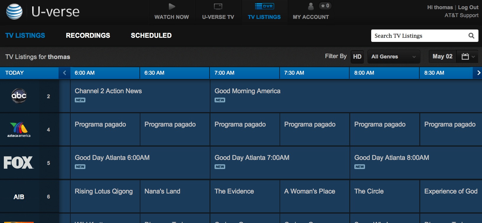 Att Uverse Basic Cable Channels