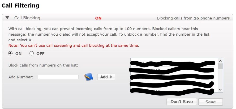 how to block phone numbers? AT&T Community Forums