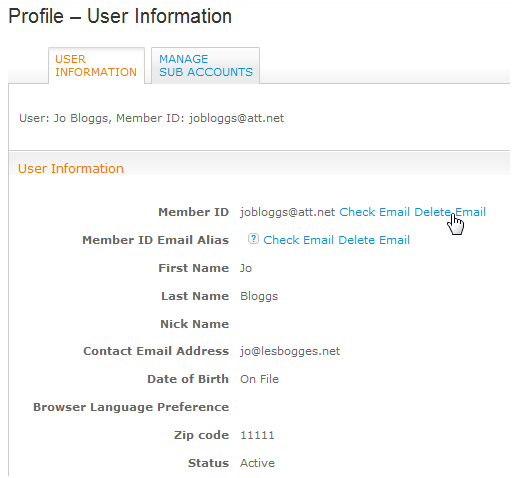 ‎Keeping sbcglobal.net email account AND SUB-ACCOUNT after cancelling