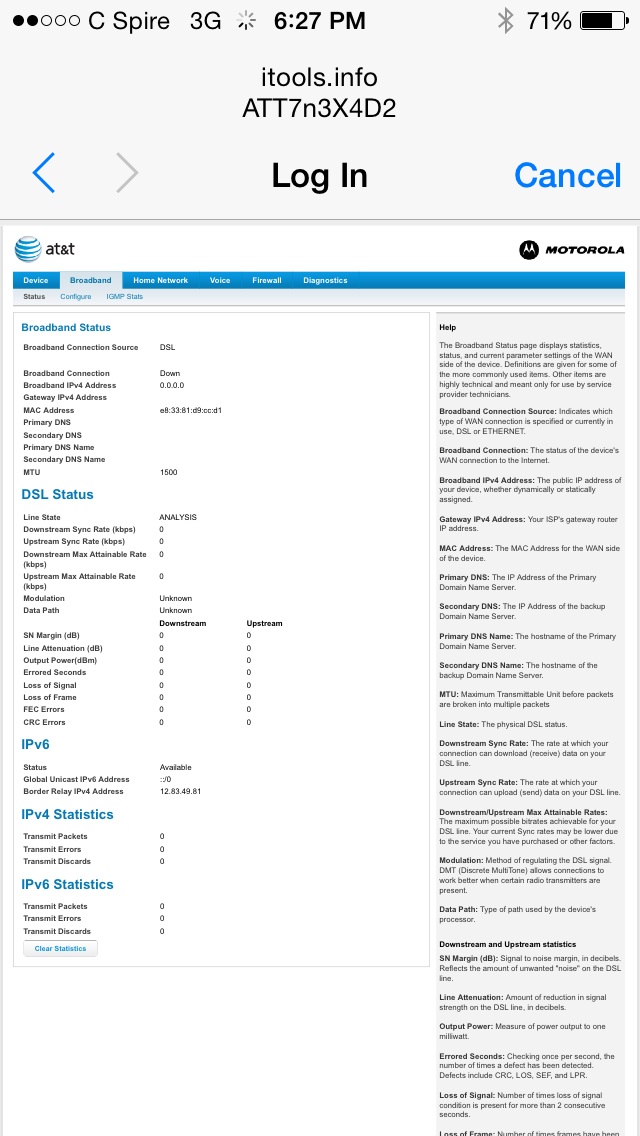 DSL Error Message NAD3302, NAD 2902 This is not resolved AT&T