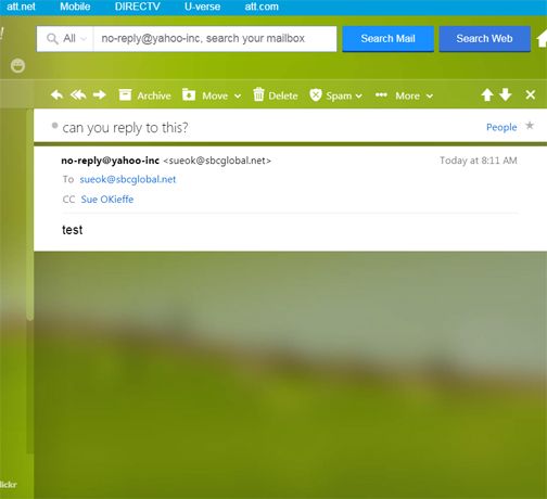 Outgoing Email Shows No Reply At Yahoo Inc At T Community Forums