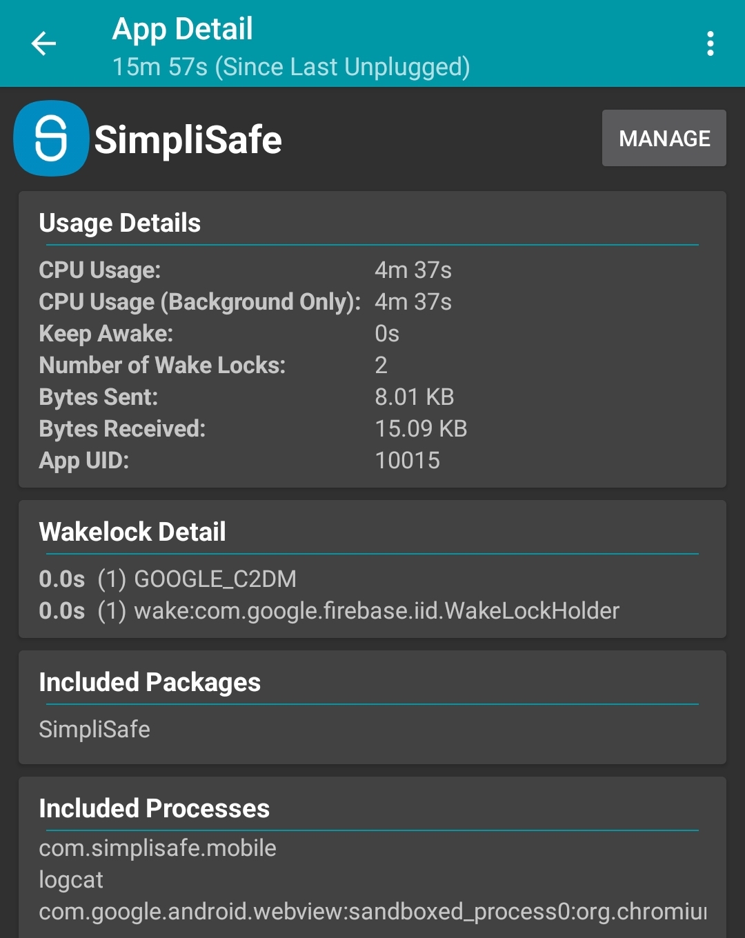 ‎Android battery draining SimpliSafe Support Home